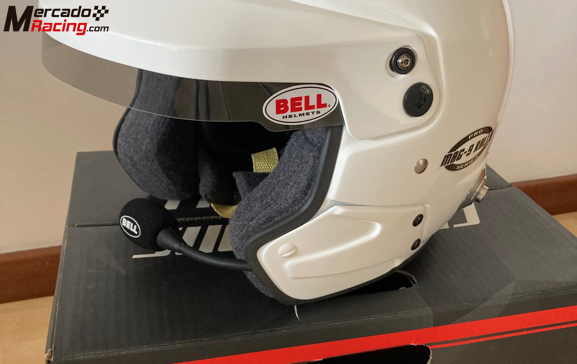 Casco bell mag 9 rallye + intercom