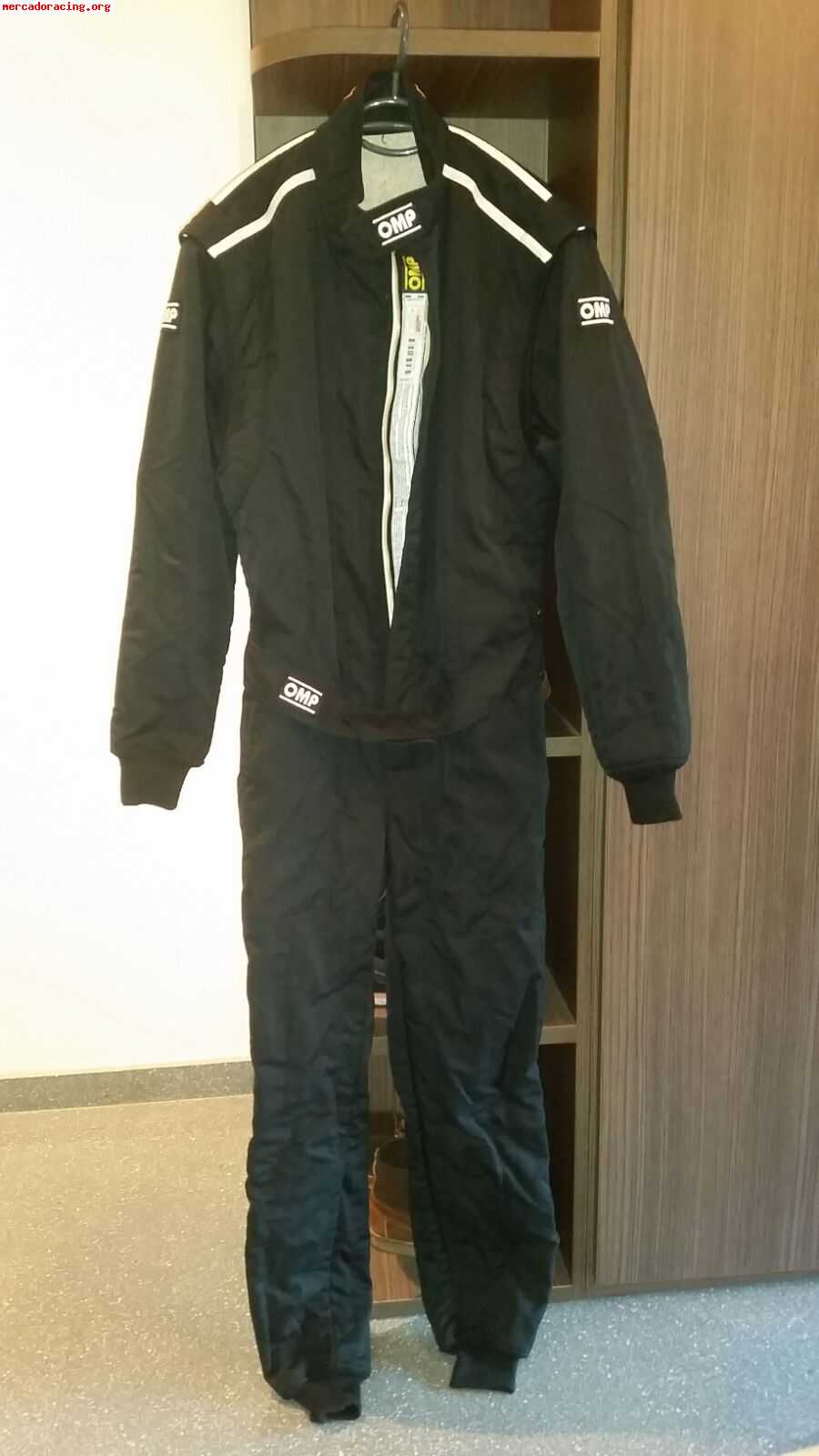 Mono automovilismo omp racing suit black