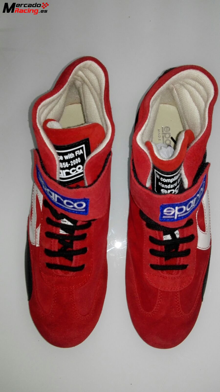 Botines sparco speed way rosso