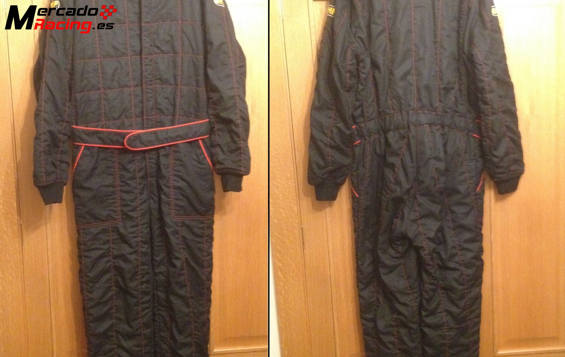 Mono omp negro/rojo talla 62