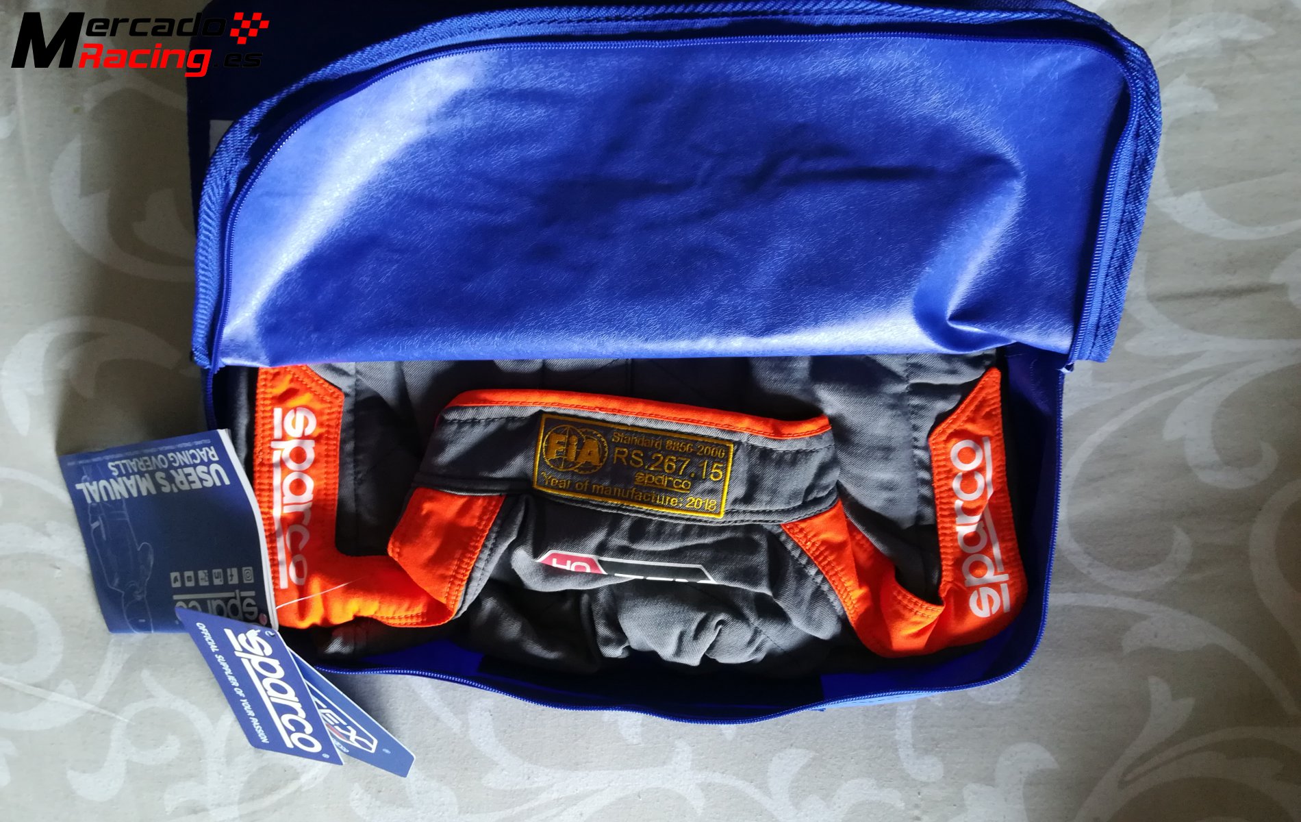 Mono sparco rs-7 victory nuevo a estrenar