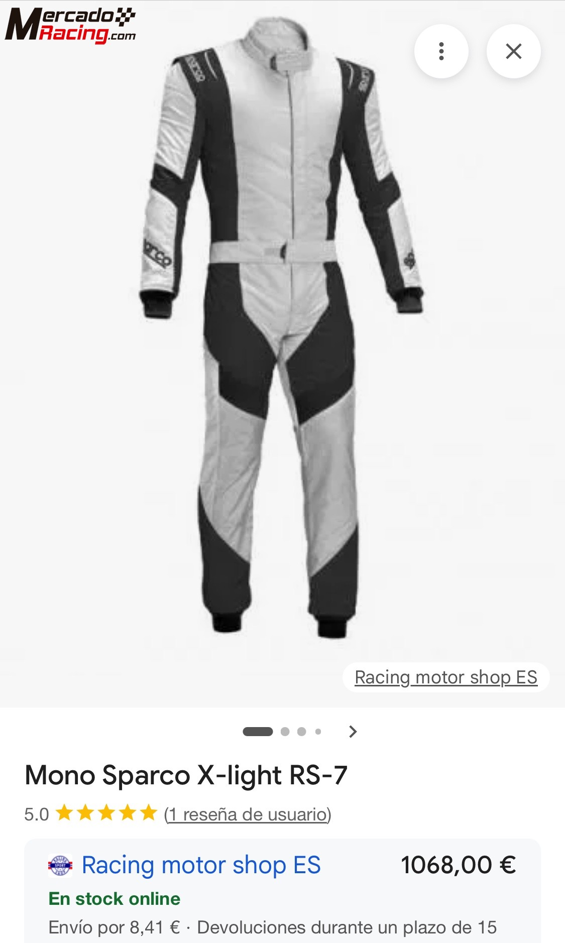 Mono sparco x-light rs-7