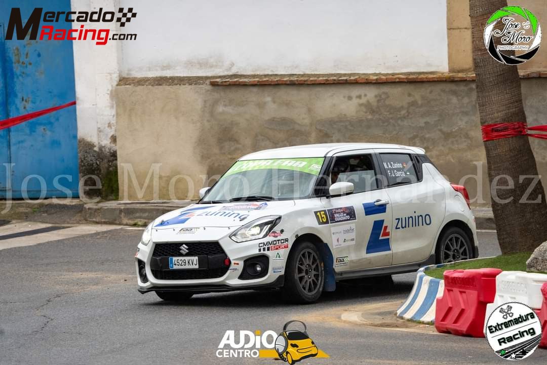 Miguel angel zunino vende su suzuki swift sport 1.4 turbo campeon andalucia rallyes faa 2023