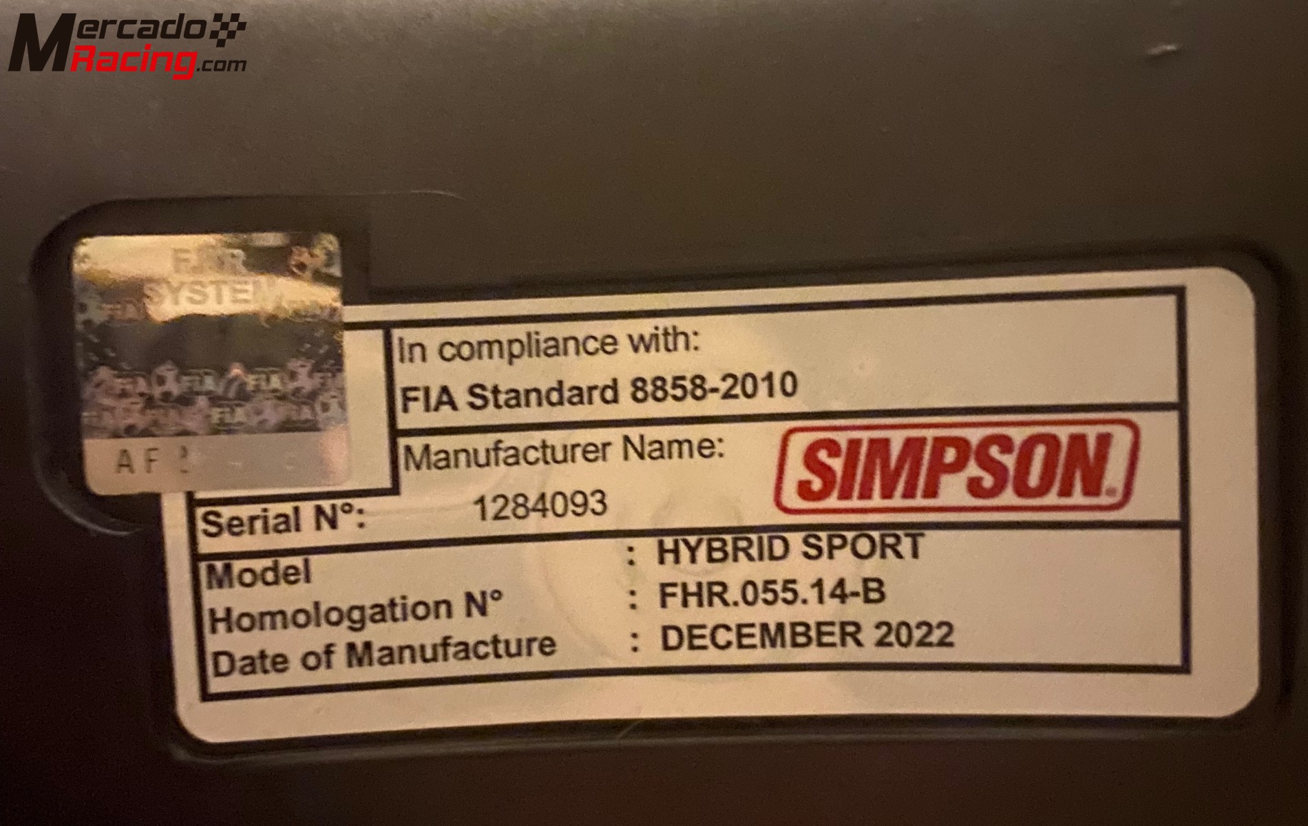 Hybrid simpson sport xs