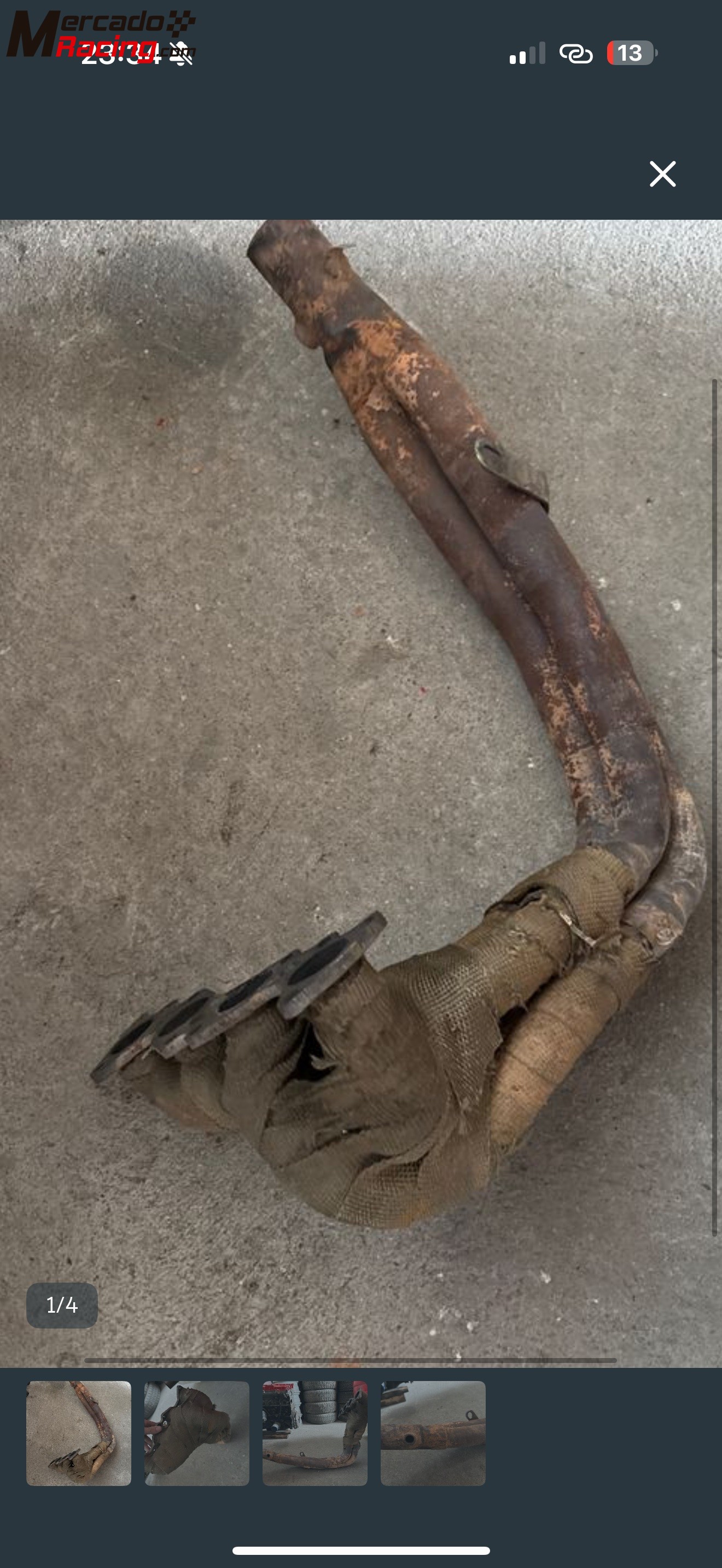 Colector d escape tipo daluz