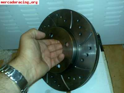 Discos de freno perforados y rayados seat o golf 2