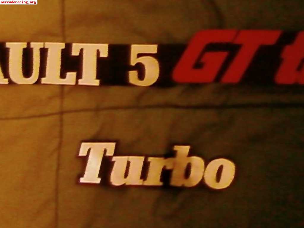 Vendo pegatinas para renault 5 gt turbo