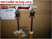 Vendo koni amarilos traseros regulables en dureza para clio 