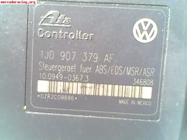 Vendo centralita abs 1.8 turbo 20v. ( seat / aud i / vw )