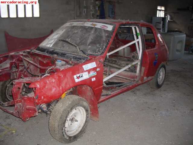 Carroceria 205 rally con barras omp