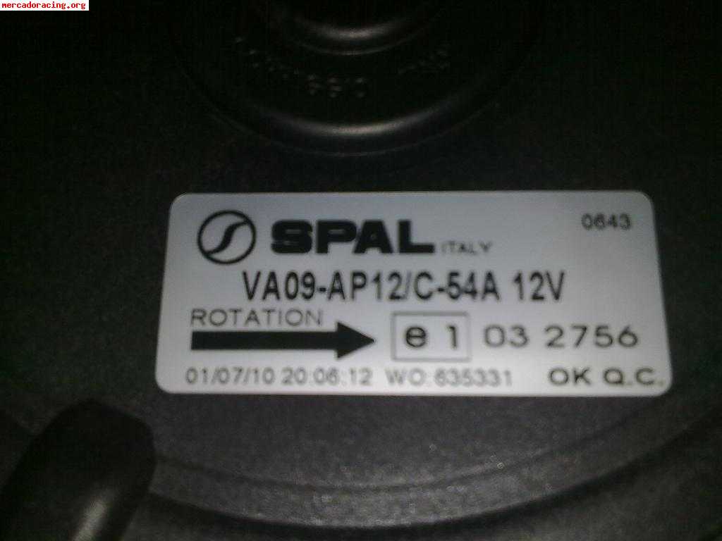 Vendo electroventilador spal