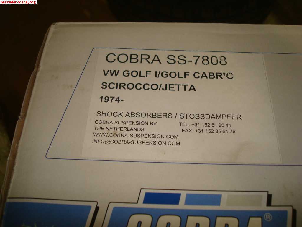 Vendo amortiguadores cobra golf cabrio mk1