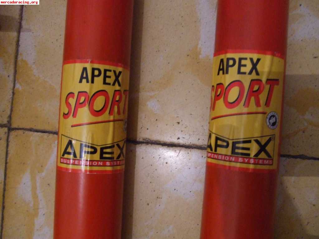 Amortiguadores apex sport para golf mk1 i (normal o cabrio) 