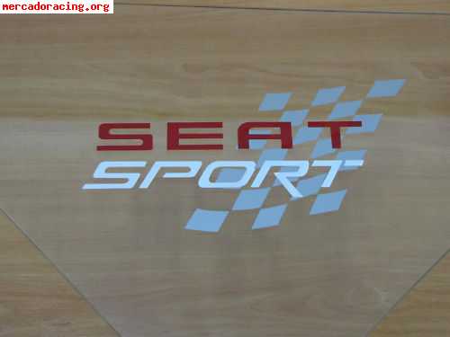 Pegatinas seat sport originales de 20x9 cm.5 euros.asturias 