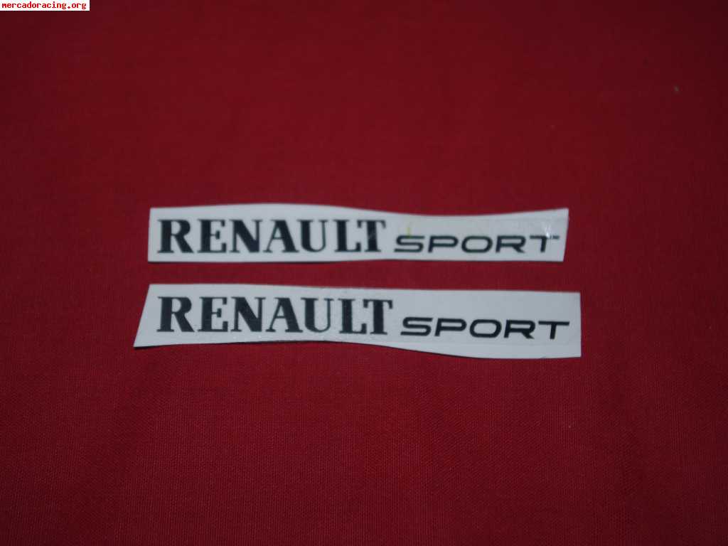 Pegatina vinilo renault sport moderna