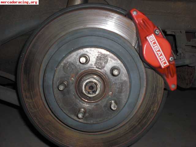 Pinzas delanteras y traseras de subaru impreza 