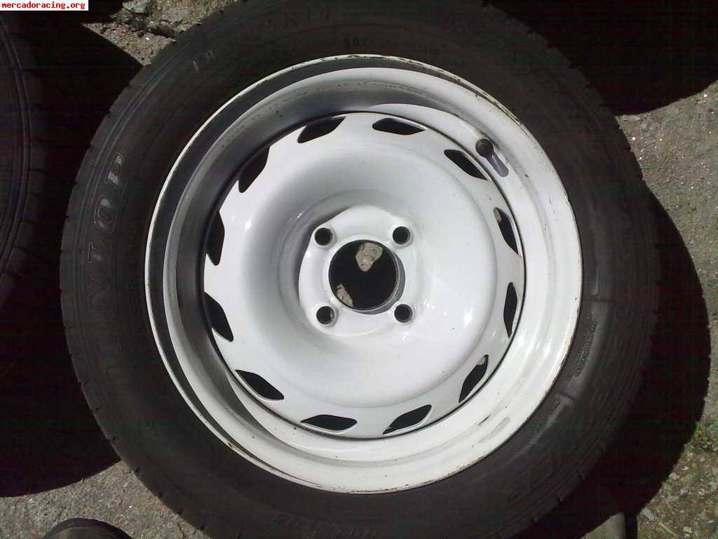 Tres llantas de 106 rallye 6x14