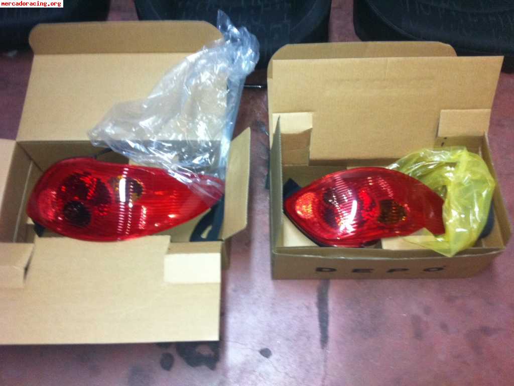 Asientos 206 xs, faros traseros 206 fase 2, pedales gti, tap