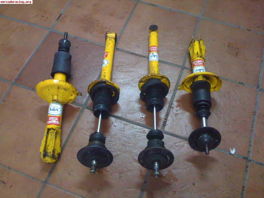 Se vende suspension selex amarilla y muelles cobra homologad