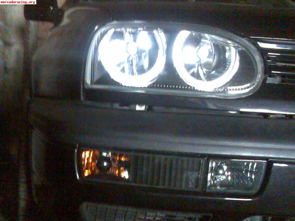 Bifaros angel eyes negros volkswagen golf 3 iii 