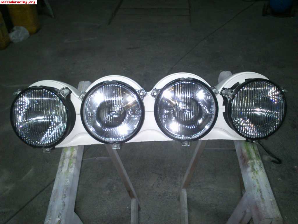 Rampa de faros con opticas 180mm para citroen c2