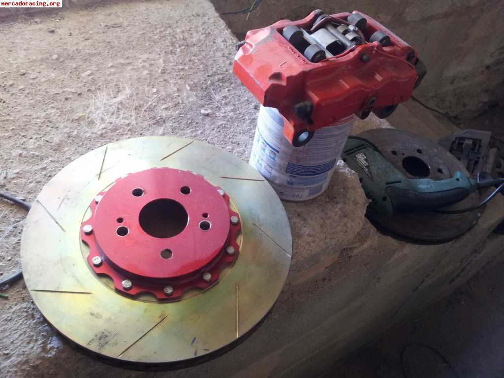 Kit frenos brembo 4 pistones