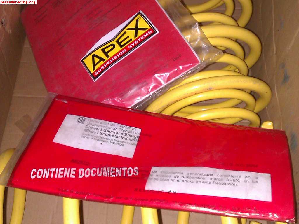Muelles cortos apex para vw golf 3