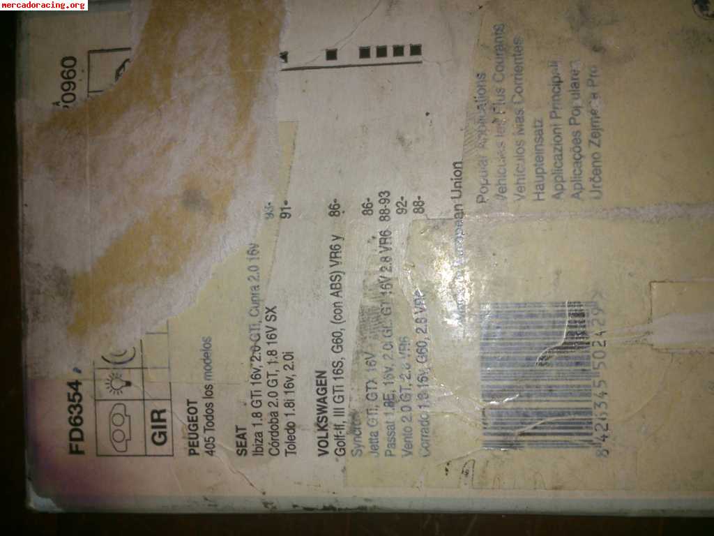 Pastillas de freno de alta prestacion  necto fd6401a y fd635