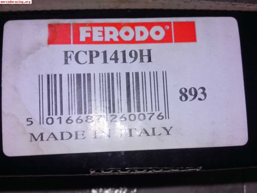 Pastillas ferodo ds2500 grupo vag. seat ibiza fr