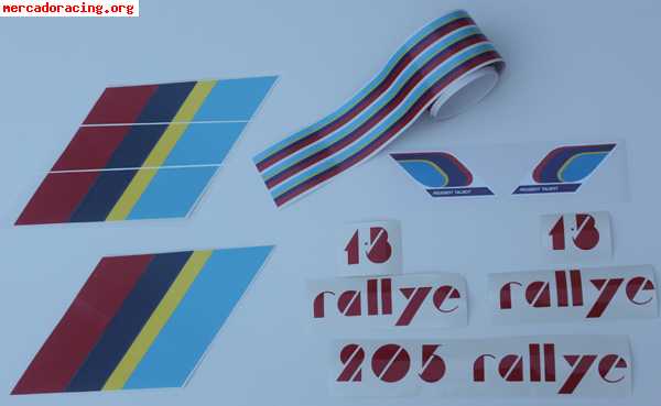 Pegatinas 205 rallye 1.3