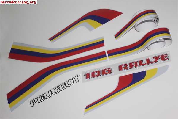 Pegatinas peugeot 106 rallye fase 1