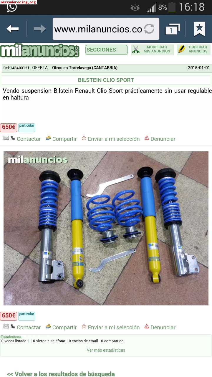 Bilstein clio sport