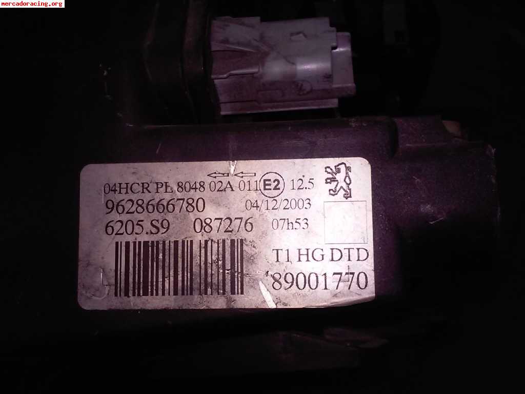 Vendo opticas 206 gti