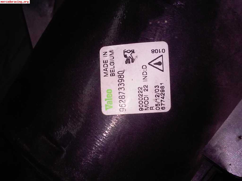 Vendo opticas 206 gti