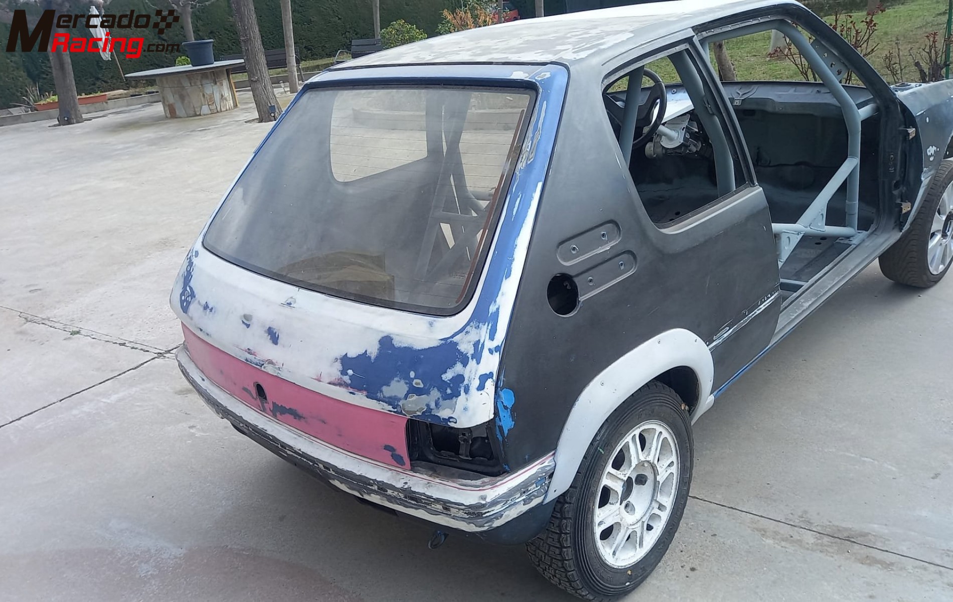 Carrocería peugeot 205 arco seguridad proyecto competición