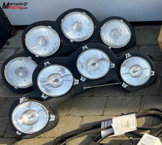 Parrilla faros carbono mitsubishi evo 9