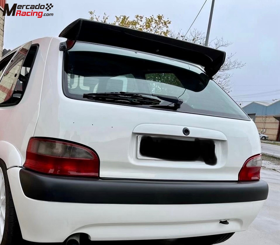 Aleron tipo kit car fibra carbono