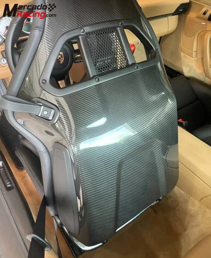 Porsche 991 restofworld folding carbon bucket seats