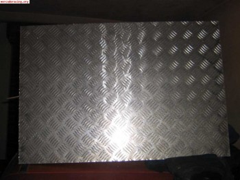 2 chapas estriadas para hacer alfombrillas metalicas