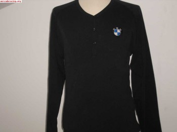 Camiseta nueva manga larga bordada bmw .