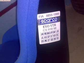 Bacquet sparco evo homologado 190 euros