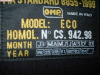 Busco baquets con homologacion vigente.