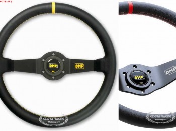 Volante omp -2 brazos piel vuelta