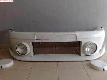 4 faros 2 de rally montados en parachoke rally