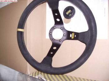 Volante omp corsica negro piel vuelta