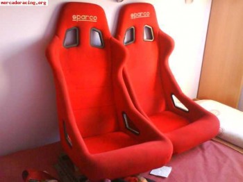 Bakets rojos y correderas y piña para clio face1