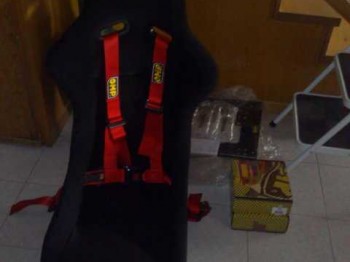 Baquet con bases laterales y correderas