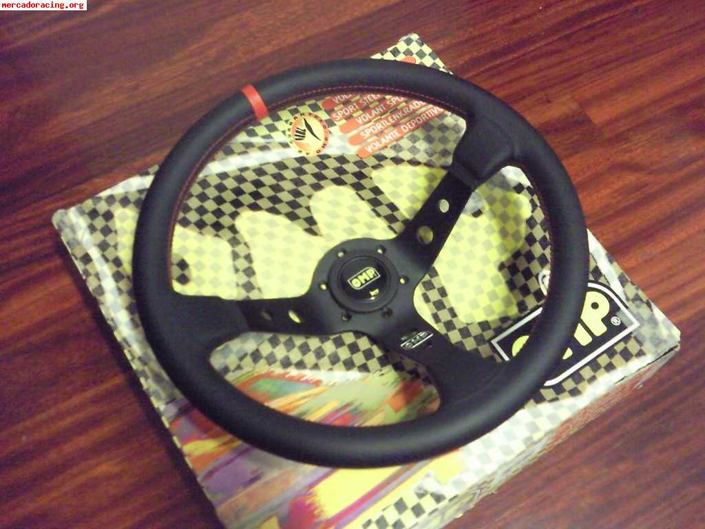 Volante Da Corsa OMP Corsica Successo - Pelle Scamosciata Nera E Rossa, Diametro 330/350mm - Foto 7