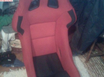 Backet sparco rojo urge venta!!!