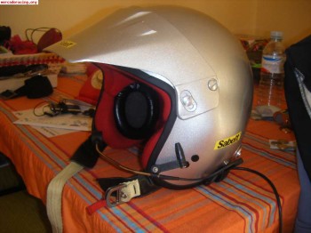 Vendo cascos con clips de hans y peltor